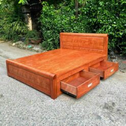 Giường Hương Đá dạt phản có ngăn kéo M6x2M